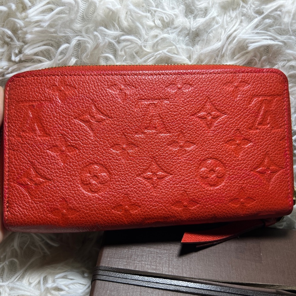 Secret Monogram Louis Vuitton Empreinte Leather Zip-Around Wallet